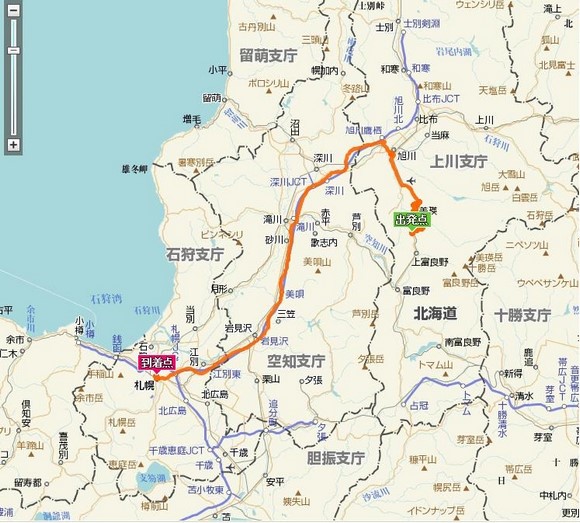 Day 7行車路線圖 北海道夏天自駕遊Day 7行車路線圖