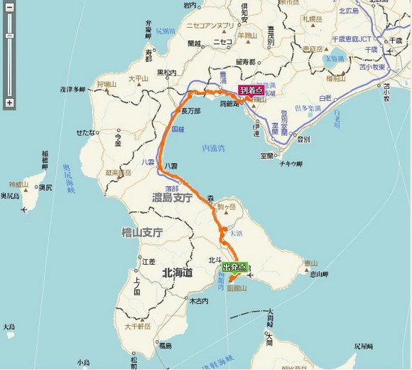 Day 4行车路线图 北海道自驾游Day 4行车路线图