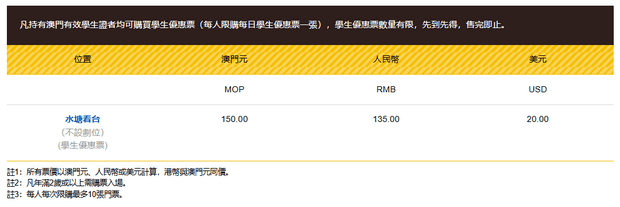 澳门格兰披治大赛车2025学生优惠门票