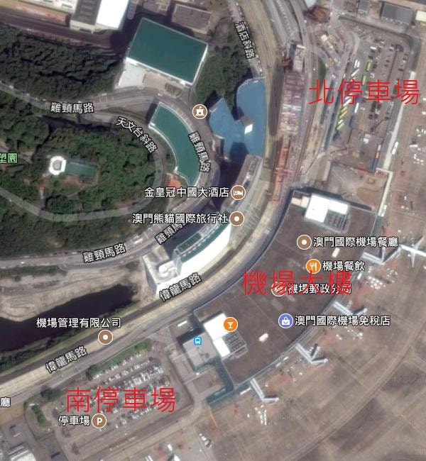 澳门国际机场停车场位置