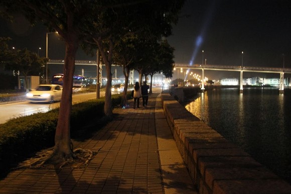 Walking from MGM to Macau Firecracker and Firework Zone