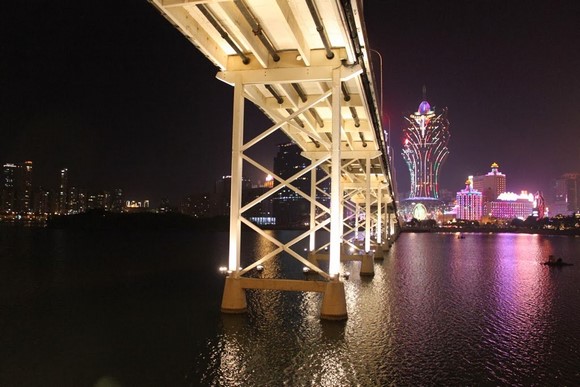 Night View of Nam Van Lake