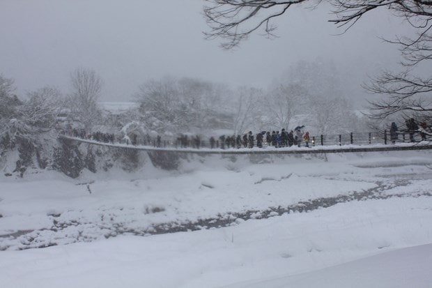 Deai Bridge in Shirakawago