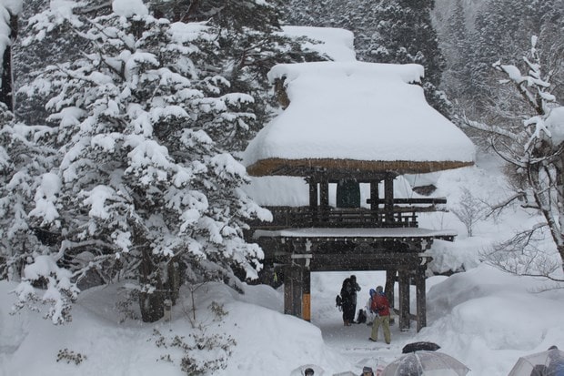 Shirakawago before the light-up