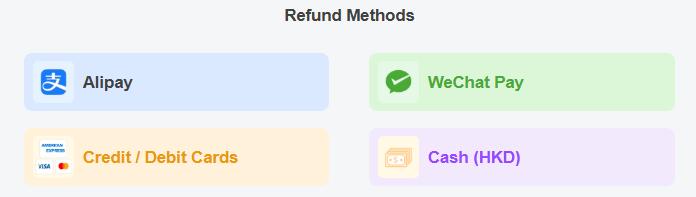 Hong Kong Airport Departure Tax Refund Methods