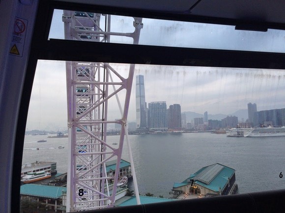 Hong Kong Ferris Wheel Sea View