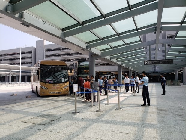 港珠澳大橋シャトルバス乗車場所