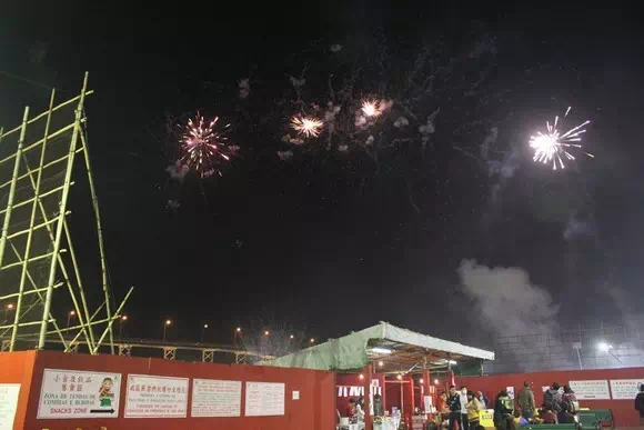 マカオ爆竹・花火打ち上げエリア