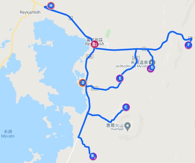 冰島環島遊Day 7地圖