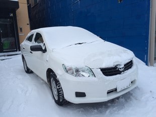 日本での雪道ドライブ