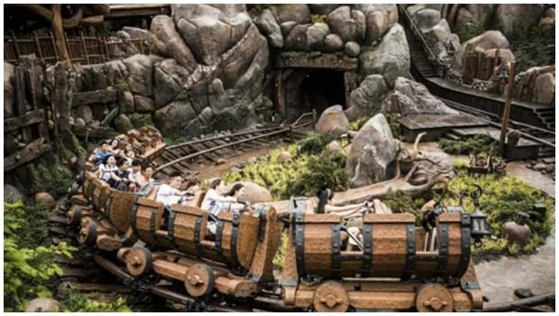 上海ディズニーランド必乗り_七人のこびとのマイントレイン