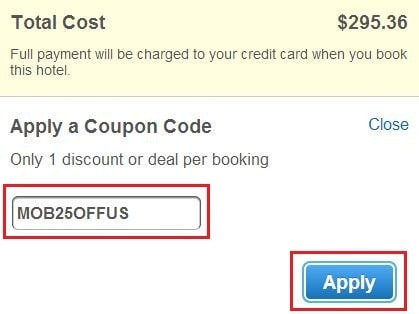 모바일 앱에서 Hotels.com 할인코드 사용_2