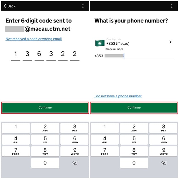 Using the App to Apply for UK ETA_Step4_Email Verification