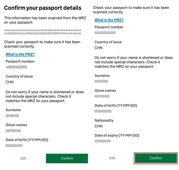 Using the App to Apply for UK ETA_Step8_Confirm Passport Data