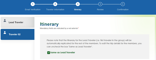 Taiwan Arrival Declaration - Accompanying Family