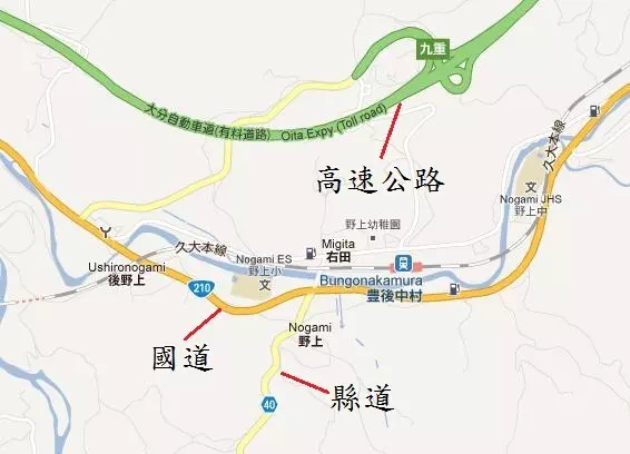 GoogleMap上的日本國道