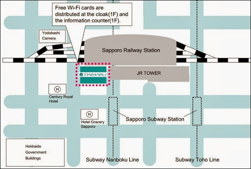 NTT東日本免費WiFi上網卡札幌派發點1