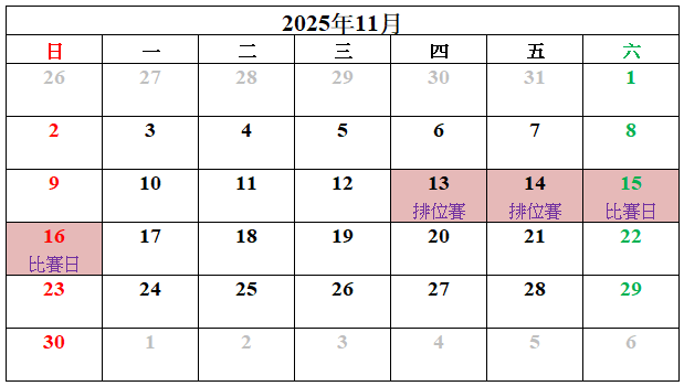 澳門格蘭披治大賽車2025比賽日期