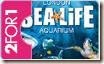 SEA LIFE LONDON AQUARIUM 2FOR1 Offer Voucher
