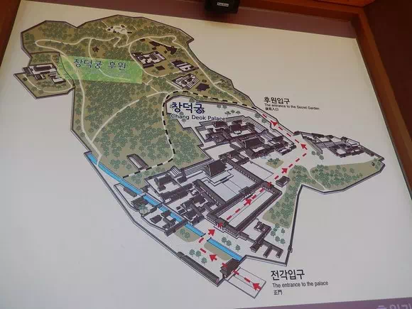 昌德宮地圖