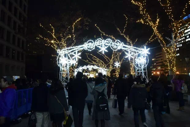中之島公園光影秀會場入口