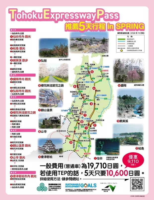Tohoku Expressway Pass節省路費參考