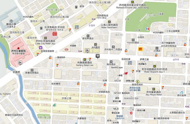 Lotte City Hotel Jeju_Map