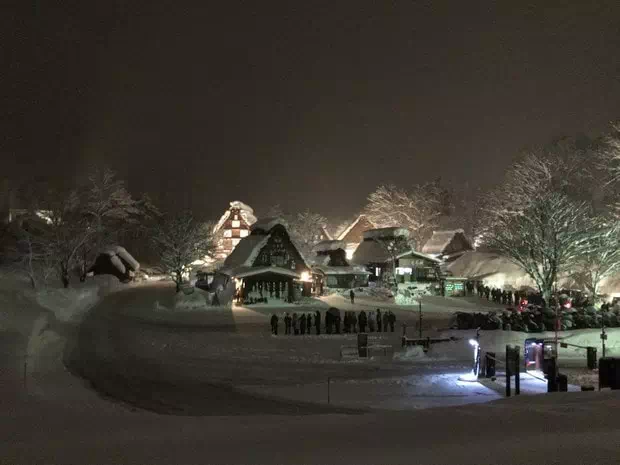 合掌村點燈風景