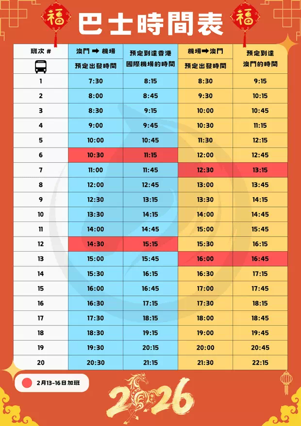 農曆新年加班車