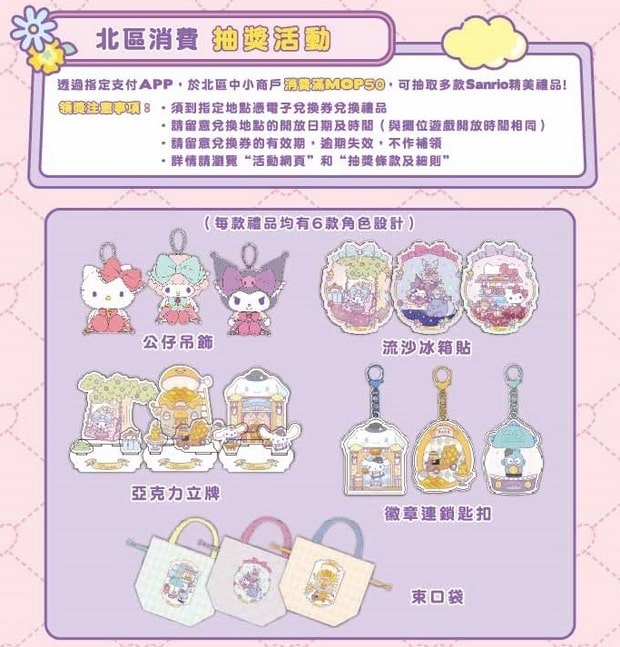 澳門Sanrio夢幻花園抽獎