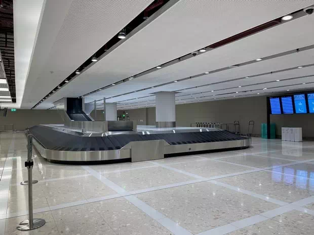 海天中轉大樓行李認領轉盤